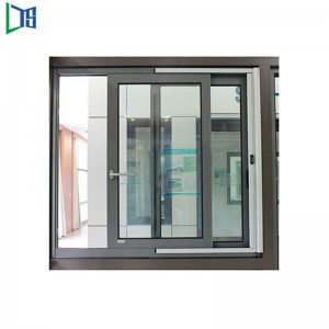 Алюминиевые раздвижные или складные окна с порошковым покрытием серого и черного цвета для жилых и коммерческих зданий